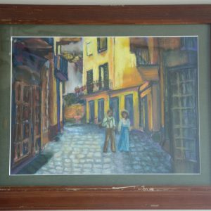 Framed Pastel Painting
