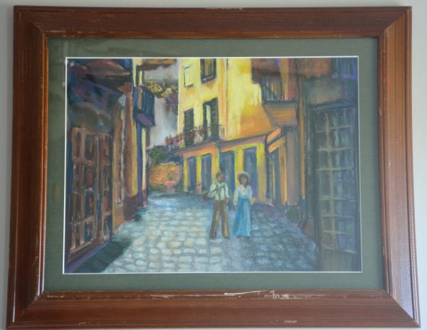 Framed Pastel Painting
