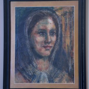 Framed Pastel painting